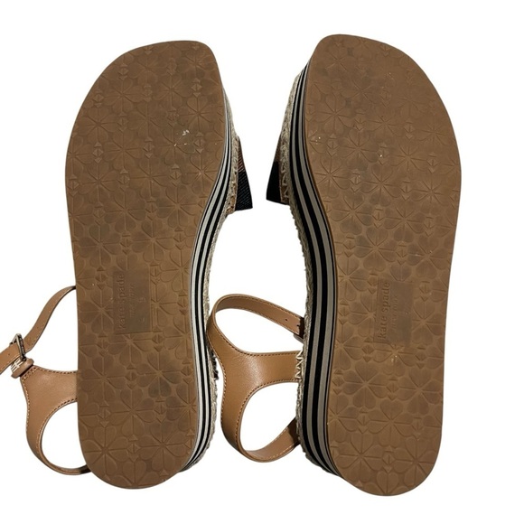 Kate Spade Picnic Platform Sandal Size 9 Ankle Strap Leather - Picture 9 of 12